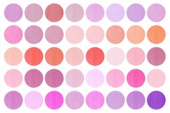 250 Watercolor Circles Clipart, png Product Image 4