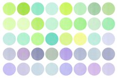 250 Watercolor Circles Clipart, png Product Image 7