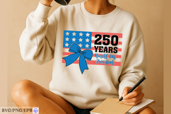 4th of July 250 Years Hand-drawn SVG PNG T-shirt Design Product Image 2
