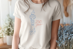 America 250 SVG - Minimalist Statue of Liberty Torch PNG Product Image 2