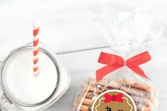 Gingerbread girl face SVG, christmas character cutting files Product Image 3