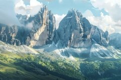 Majestic mountain peaks with lush valleys Product Image 1