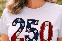 Patriotic 250th Anniversary PNG, America 250 Flag Product Image 2