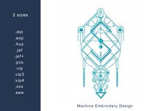 Sacred Geometry Redwork Machine Embroidery Design 2 sizes Product Image 1