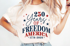 250th Anniversary Freedom America Patriotic Svg Design Product Image 1