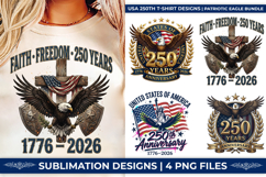 USA 250th Anniversary, Patriotic Eagle PNG, America 250th Birthday, 1776-2026 Eagle Shield, Semiquincentennial SVG, American Flag Eagle PNG, USA 250 Years Bundle, Patriotic Sublimation Design, Eagle T-Shirt Graphics, 4th of July Eagle Art