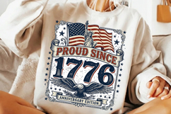 proud since 1776, 250th anniversary, patriotic tshirt png, usa anniversary design, 1776 2026 png, american pride shirt, patriotic design file, independence day png, usa celebration design, patriotic shirt download