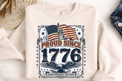 proud since 1776, 250th anniversary, patriotic tshirt png, usa anniversary design, 1776 2026 png, american pride shirt, patriotic design file, independence day png, usa celebration design, patriotic shirt download