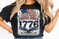 proud since 1776, 250th anniversary, patriotic tshirt png, usa anniversary design, 1776 2026 png, american pride shirt, patriotic design file, independence day png, usa celebration design, patriotic shirt download