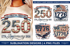 USA 250th Anniversary, Proud Since 1776 PNG, America 250th Birthday, 1776-2026 Eagle Shield, Semiquincentennial SVG, Patriotic Proud Since 1776, USA 250 Years Bundle, American Flag Sublimation, Eagle T-Shirt Graphics, 4th of July Proud Art