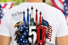 USA 250th Anniversary Patriotic Png Sublimtion Design Product Image 3