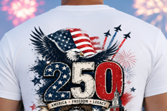 USA 250th Anniversary Patriotic Png Sublimtion Design Product Image 8