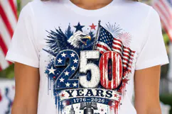 USA 250th Anniversary Patriotic Png Sublimtion Design Product Image 2
