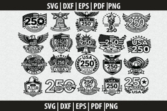 USA label SVG Cricut Cut File Product Image 1