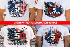 USA 250th Anniversary Patriotic Png Sublimtion Design Product Image 1
