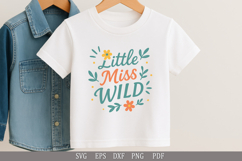 Little Miss Wild - SVG Design for Baby T-Shirts and Gifts Product Image 3