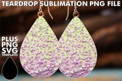 Sparkling Leopard Sublimation Glamour: Teardrop Sub Charms Product Image 1