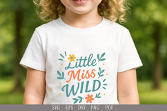 Little Miss Wild - SVG Design for Baby T-Shirts and Gifts Product Image 4
