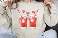 Cute Watercolor Valentines Day Clipart PNG Product Image 1