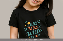 Little Miss Wild - SVG Design for Baby T-Shirts and Gifts Product Image 2