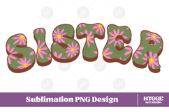 sister Png Retro Flowers Mother&#039;s Day Floral Mom Sublimation Product Image 1