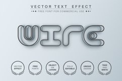 Black wire - editable text effect, font style Product Image 1