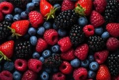 Mixed berries assortment top view Product Image 1