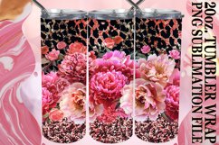 Glamorous Leopard Pattern Tumbler Wrap: Sublimation - 20oz Product Image 1