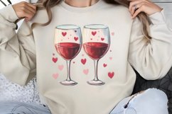 Cute Watercolor Valentines Day Clipart PNG Product Image 1