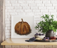 Watercolor Pumpkin Illustration PNG | Hand Painted Fall Clip Product Image 8