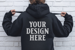 Navy Gildan 18500 Hoodie Mockup, G18000 Hoodie Model mockup Product Image 1