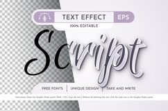 Script Editable Text Effect, Graphic Style Product Image 1