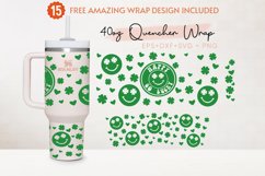 St. Patrick&#039;s Day 40oz Quencher Tumbler, Happy Go Lucky Product Image 2