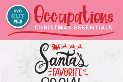 Christmas Social Worker svg - Santa's favorite social worker Product Image 2