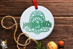 Jingle Bells Christmas Ornament - Mandala SVG PNG DXF Product Image 1