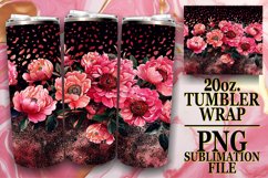 Sparkling Leopard Pattern Tumbler Graphic: Sublimation - 20o Product Image 1