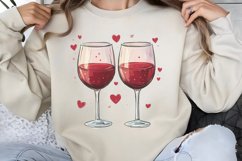 Cute Watercolor Valentines Day Clipart PNG Product Image 1