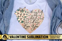 Valentine PNG Valentine Sublimation PNG Love Quotes PNG Product Image 5