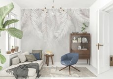 Wall mockup - Wallpaper mockup - Living room scene Product Image 7