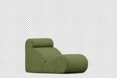 Isometric Arm Chair 3D isolated render Product Image 1