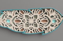 Nature laser cut file - Feather Mandala Product Image 11