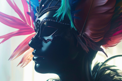 Carnival Face Mask Background Wallpaper Product Image 1