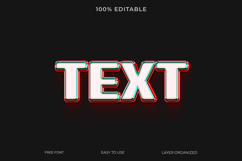 Modern Glossy Text Effect Editable Photoshop Template Product Image 1