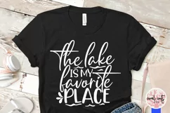 The lake is my favorite place - Summer SVG EPS DXF PNG Cut Product Image 3