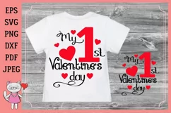 My first Valentine's day svg for baby , Cutting files Cricut Product Image 3
