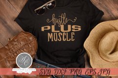 Hustle plus Muscle- Motivational SVG Cut File Product Image 10