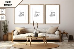 Wooden Frame Smart Mockup PSD &amp; JPG Template Graphic Product Image 1