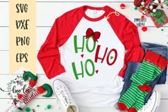 Ho Ho Ho SVG Christmas Cut File EPS DXF PNG Product Image 1