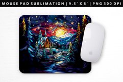 Christmas Mouse Pad Design | Mouse Pad Sublimation PNG Product Image 1