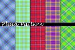 Plaid Pattern Digital Paper Bundle Product Image 1
